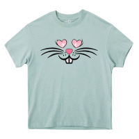 Arona bunny face easter Heavy Core Tee - MaliasSmallBusiness