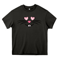 Asphalt bunny face easter Heavy Core Tee - MaliasSmallBusiness