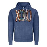Vintage Denim Xoxo Leopard Heart Vintage Hoodie - Bettercallsaul