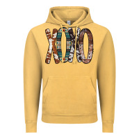 Vintage Mustard Xoxo Leopard Heart Vintage Hoodie - Bettercallsaul