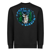 Black cozy season Heavyweight Sweatshirt - CowGirlArtShop