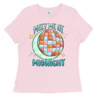 Bubblegum Pink meet me at midnight Ladies Tee - MaliasSmallBusiness