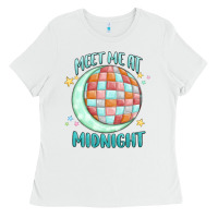 White meet me at midnight Ladies Tee - MaliasSmallBusiness