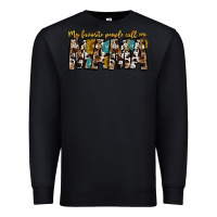 Black my favorite peoplle call me mama Premium Sweatshirt - CowhideDigitalArt