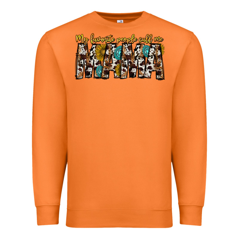 My Favorite Peoplle Call Me Mama Premium Sweatshirt by CowhideDigitalArt | Teevron