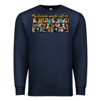 Navy my favorite peoplle call me mama Premium Sweatshirt - CowhideDigitalArt