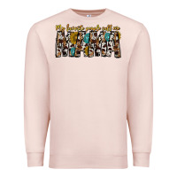 Pale Pink my favorite peoplle call me mama Premium Sweatshirt - CowhideDigitalArt