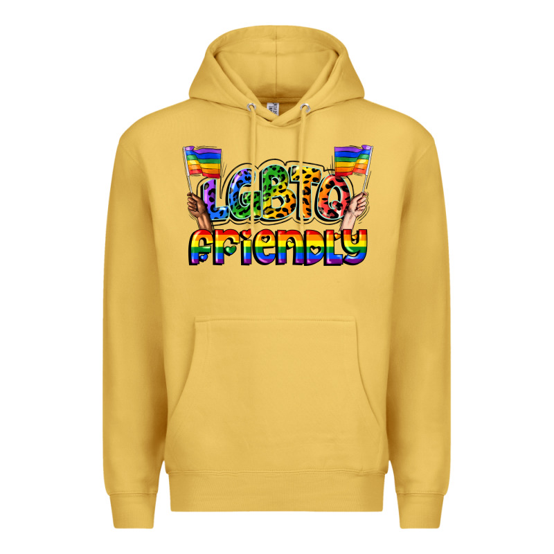 Lgbtq Friendly Pride Premium Hoodie by FaDigitalArtStudio | Teevron