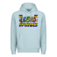 Blue Mist lgbtq friendly pride Premium Hoodie - FaDigitalArtStudio