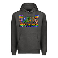 Charcoal Heather lgbtq friendly pride Premium Hoodie - FaDigitalArtStudio