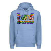 Colony Blue lgbtq friendly pride Premium Hoodie - FaDigitalArtStudio