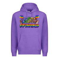 Purple lgbtq friendly pride Premium Hoodie - FaDigitalArtStudio