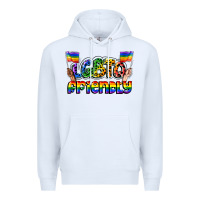 White lgbtq friendly pride Premium Hoodie - FaDigitalArtStudio
