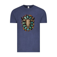 Vintage Denim Western Gemstone Bull Skull Vintage Tee - Bettercallsaul