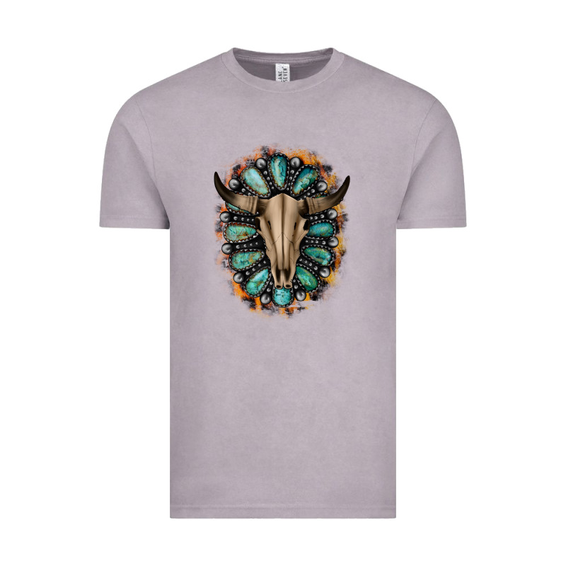 Western Gemstone Bull Skull Vintage Tee by Bettercallsaul | Teevron