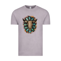 Vintage Zinc Western Gemstone Bull Skull Vintage Tee - Bettercallsaul