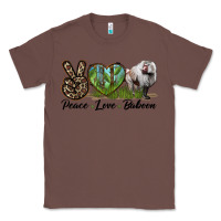 Chestnut Leopard Peace Love Baboon Classic Tee - LillyAllenDesigns