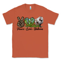 Copper Leopard Peace Love Baboon Classic Tee - LillyAllenDesigns