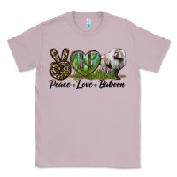 Lilac Leopard Peace Love Baboon Classic Tee - LillyAllenDesigns