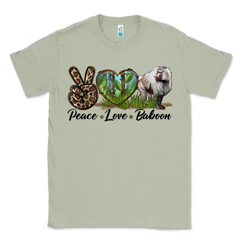 Leopard Peace Love Baboon Classic Tee by LillyAllenDesigns | Teevron