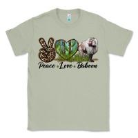Matcha Leopard Peace Love Baboon Classic Tee - LillyAllenDesigns