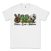 White Leopard Peace Love Baboon Classic Tee - LillyAllenDesigns