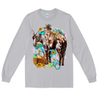 Moon Dust Happy Easter Day Rodeo Long Sleeve Tee - NancyCooperArtShop