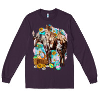 Plum Happy Easter Day Rodeo Long Sleeve Tee - NancyCooperArtShop