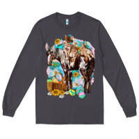 Smoke Happy Easter Day Rodeo Long Sleeve Tee - NancyCooperArtShop