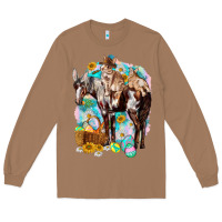 Toasted Coconut Happy Easter Day Rodeo Long Sleeve Tee - NancyCooperArtShop