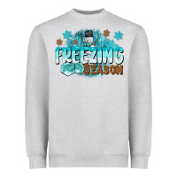 Heather Grey freezing season Heavyweight Sweatshirt - CowGirlArtShop