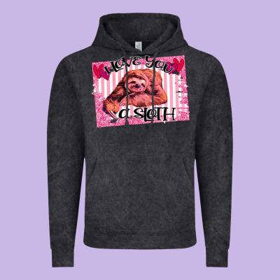 Valentine Sloth Vintage Hoodie Designed By Bettercallsaul