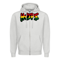 Dove Grey Juneteenth hope Zipper Hoodie - FaDigitalArtStudio