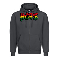 Smoke Juneteenth hope Zipper Hoodie - FaDigitalArtStudio