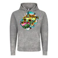 Cloud Rock west virginia map sunflower cactus serape Vintage Hoodie - RanaPortraitStore