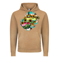 Vintage Camel west virginia map sunflower cactus serape Vintage Hoodie - RanaPortraitStore