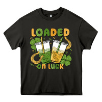 Asphalt loaded on luck Heavy Core Tee - MaliasSmallBusiness