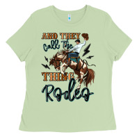 Matcha and they call the thing rodeo cowboy Ladies Tee - MaliasSmallBusiness