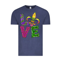 Vintage Denim mardi gras love Vintage Tee - RanaPortraitStore
