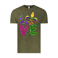 Vintage Olive mardi gras love Vintage Tee - RanaPortraitStore