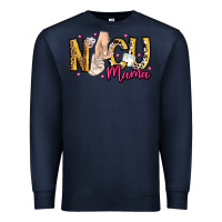 Navy Nicu Mama Premium Sweatshirt - CowhideDigitalArt