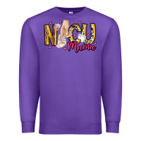 Purple Nicu Mama Premium Sweatshirt - CowhideDigitalArt