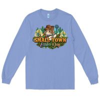 Colony Blue Small town Easter Day Long Sleeve Tee - NancyCooperArtShop