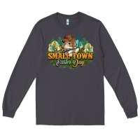 Smoke Small town Easter Day Long Sleeve Tee - NancyCooperArtShop
