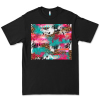 Black leopard cowhide pink turquoise glitter Premium Tee - NancyCooperArtShop