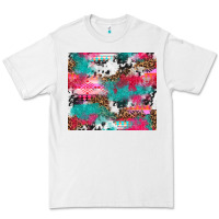 White leopard cowhide pink turquoise glitter Premium Tee - NancyCooperArtShop
