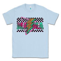 Dusty Blue mama techno lightning bolt Classic Tee - Jasminsmagicworld