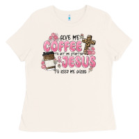 Bone give me coffee jesus Ladies Tee - MaliasSmallBusiness