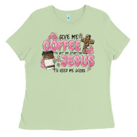 Matcha give me coffee jesus Ladies Tee - MaliasSmallBusiness