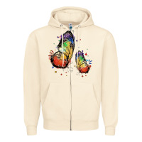 Sandshell rainbow butterfly pride Zipper Hoodie - FaDigitalArtStudio